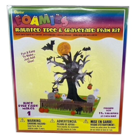 Darice Foamies Haunted Tree and Graveyard Foam Kit - Picture 1 of 5